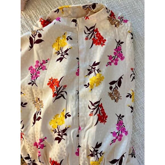 Ann Taylor Floral Dress Size 10 Pearl/Pink - Picture 5 of 8